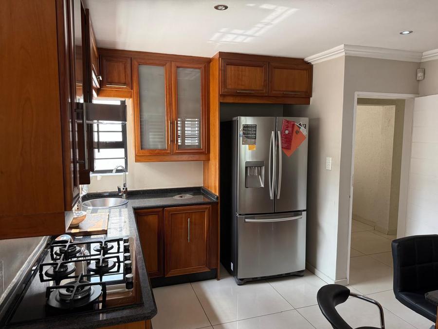 Kitchen with gas stove